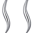 BAMOER σκουλαρίκια καρφωτά SCE600 σε σχέδιο κύματος