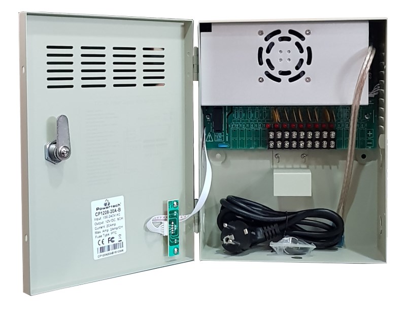 POWERTECH τροφοδοτικό CP1209-20A-B για CCTV-Alarm